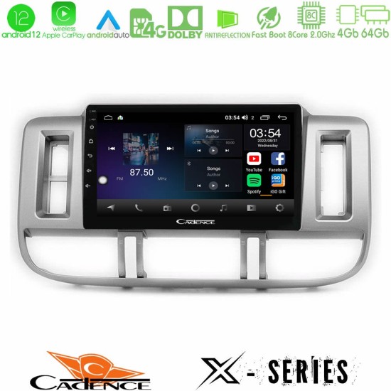 Cadence X Series Nissan X-Trail (T30) 2000-2003 8core Android12 4+64GB Navigation Multimedia 9"