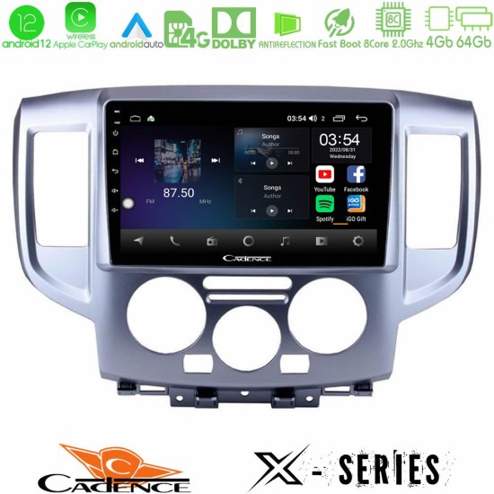 Cadence X Series Nissan NV200 8core Android12 4+64GB Navigation Multimedia Tablet 9"