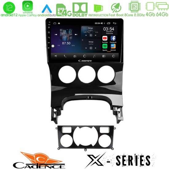 Cadence X Series Peugeot 3008 AUTO A/C 8core Android12 4+64GB Navigation Multimedia Tablet 9"