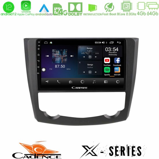 Cadence X Series Renault Kadjar 8core Android12 4+64GB Navigation Multimedia Tablet 9"