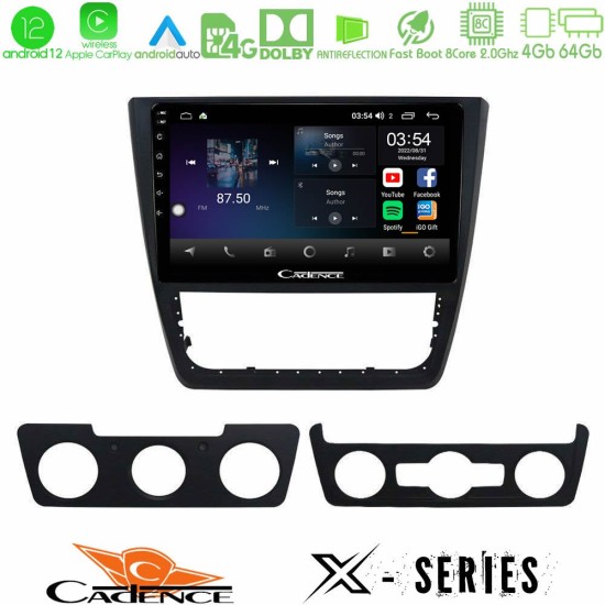 Cadence X Series Skoda Yeti 2009-> 8core Android12 4+64GB Navigation Multimedia Tablet 10"