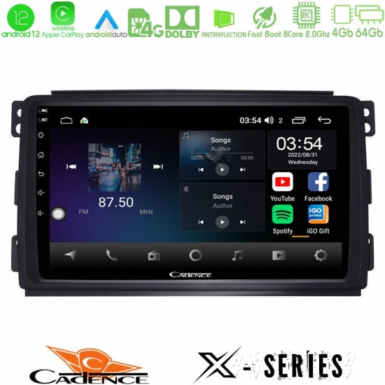 Cadence X Series Smart 451 8core Android12 4+64GB Navigation Multimedia Tablet 9"