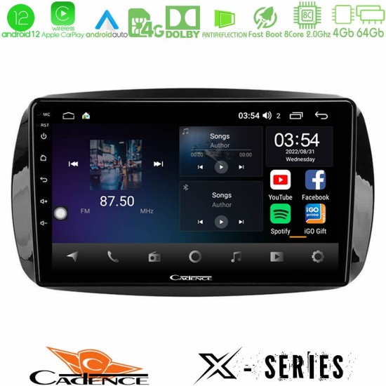 Cadence X Series Smart 453 8core Android12 4+64GB Navigation Multimedia Tablet 9"