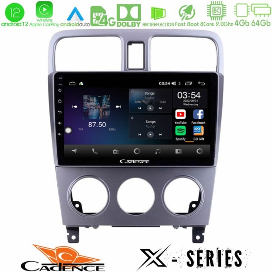 Cadence X Series Subaru Forester 2003-2007 8core Android12 4+64GB Navigation Multimedia Tablet 9"