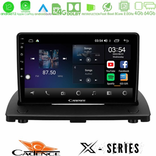 Cadence X Series Volvo XC90 2006-2014 8Core Android12 4+64GB Navigation Multimedia Tablet 9"