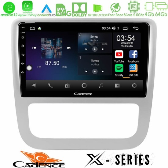 Cadence X Series VW Scirocco 2008-2014 8Core Android12 4+64GB Navigation Multimedia Tablet 9"