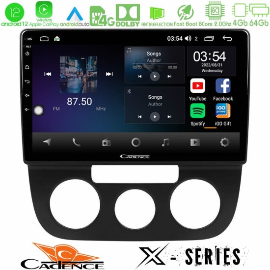 Cadence X Series VW Jetta 8core Android12 4+64GB Navigation Multimedia Tablet 10"