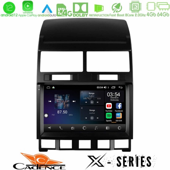 Cadence X Series VW Touareg 2002 – 2010 8core Android12 4+64GB Navigation Multimedia Tablet 9"