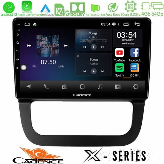 Cadence X Series VW Jetta 8core Android12 4+64GB Navigation Multimedia Tablet 10"