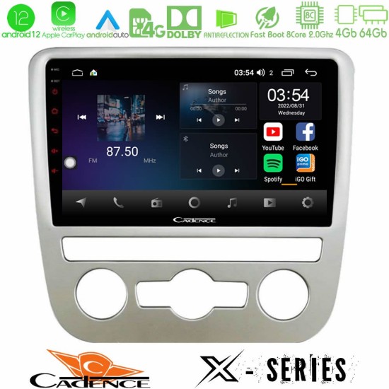 Cadence X Series VW Scirocco 2008 – 2014 8core Android12 4+64GB Navigation Multimedia Tablet 9"