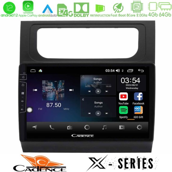 Cadence X Series VW Touran 2011-2015 8core Android12 4+64GB Navigation Multimedia Tablet 10"