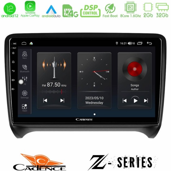 Cadence Z Series Audi TT B7 8core Android12 2+32GB Navigation Multimedia Tablet 9"