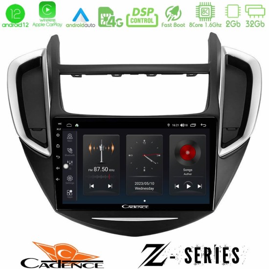 Cadence Z Series Chevrolet Trax 2013-2020 8core Android12 2+32GB Navigation Multimedia Tablet 9"