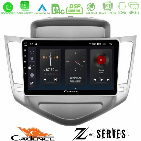 Cadence Z Series Chevrolet Cruze 2009-2012 8core Android12 2+32GB Navigation Multimedia Tablet 9"