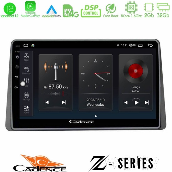 Cadence Z Series Dacia Duster 2019-> 8core Android12 2+32GB Navigation Multimedia Tablet 10"