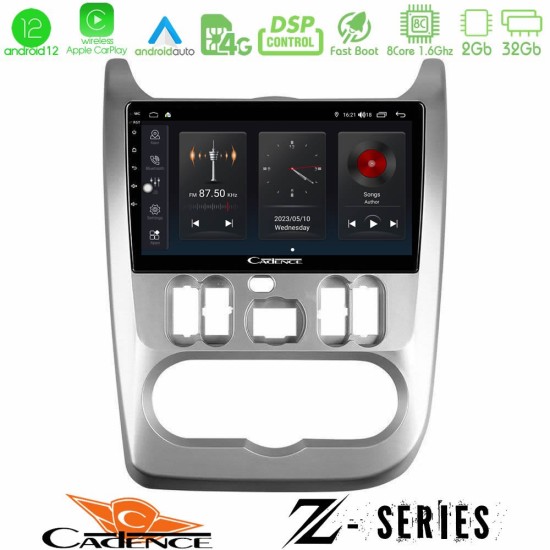 Cadence Z Series Dacia Duster/Sandero/Logan 8core Android12 2+32GB Navigation Multimedia Tablet 9"