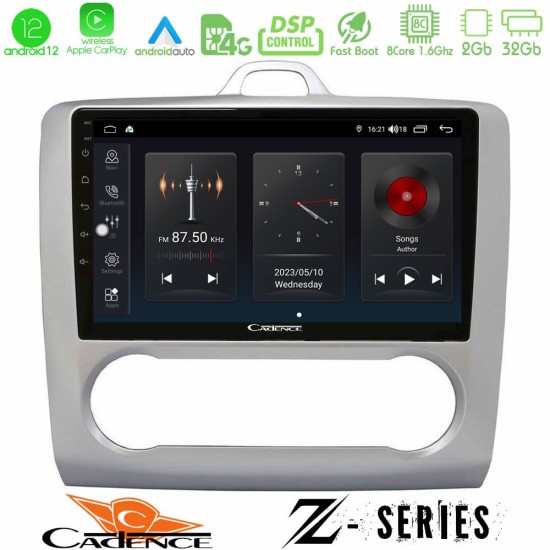 Cadence Z Series Ford Focus Auto AC 8core Android12 2+32GB Navigation Multimedia Tablet 9"