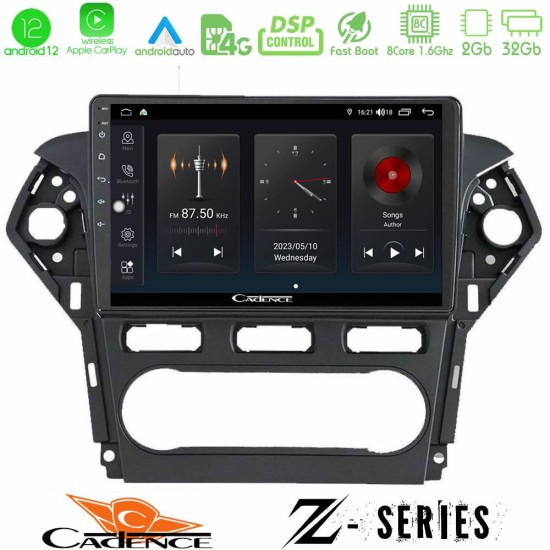 Cadence Z Series Ford Mondeo 2011-2014 8core Android12 2+32GB Navigation Multimedia Tablet 9"