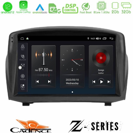 Cadence Z Series Ford Fiesta 2008-2016 8core Android12 2+32GB Navigation Multimedia Tablet 9" (Oem Style)