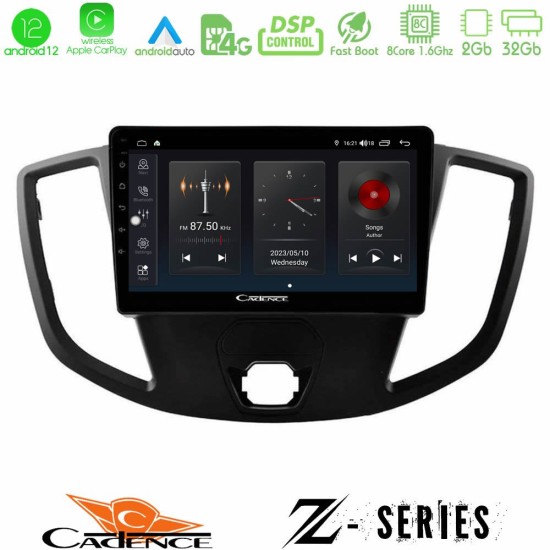 Cadence Z Series Ford Transit 2014-> 8core Android12 2+32GB Navigation Multimedia Tablet 9"