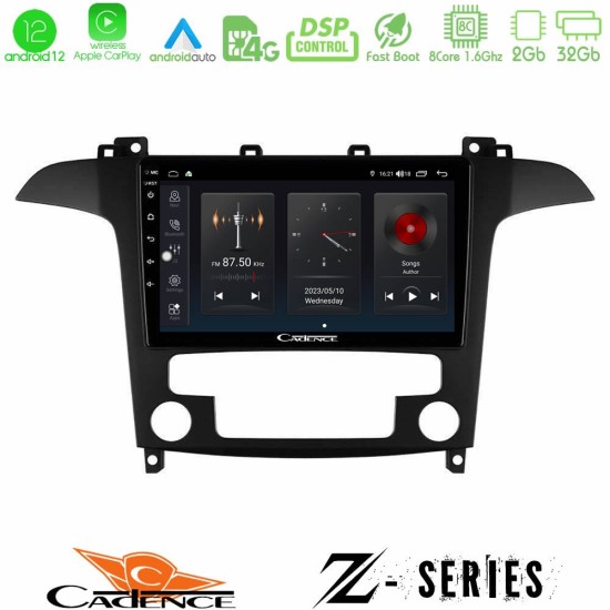 Cadence Z Series Ford S-Max 2006-2012 8core Android12 2+32GB Navigation Multimedia Tablet 9"