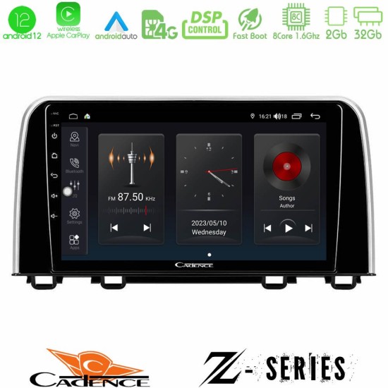 Cadence Z Series Honda CR-V 2019-> 8core Android12 2+32GB Navigation Multimedia Tablet 10"