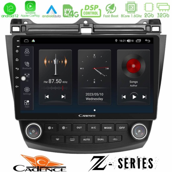 Cadence Z Series Honda Accord 2002-2008 8core Android12 2+32GB Navigation Multimedia Tablet 10"