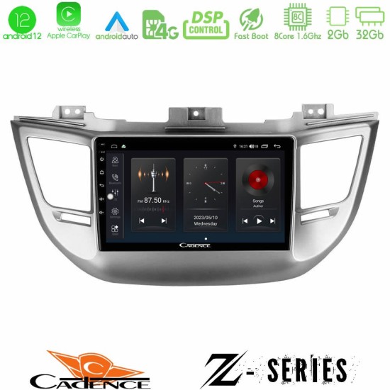 Cadence Z Series Hyundai Tucson 2015-2018 8Core Android12 2+32GB Navigation Multimedia Tablet 9"