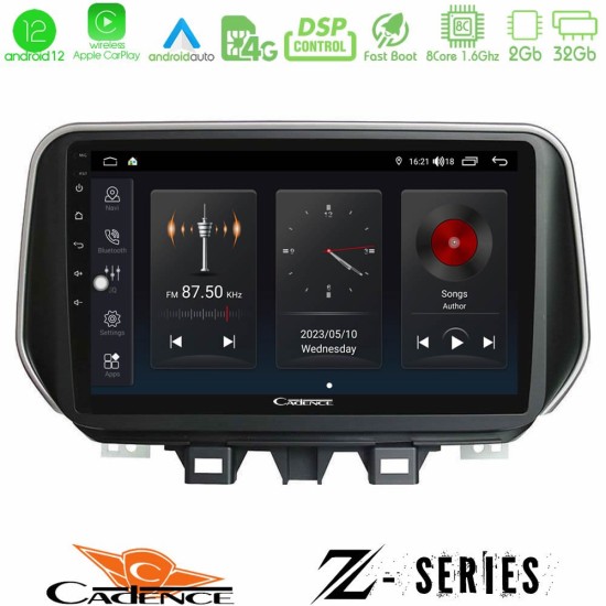 Cadence Z Series Hyundai Tucson 2019-> 8Core Android12 2+32GB Navigation Multimedia Tablet 9"