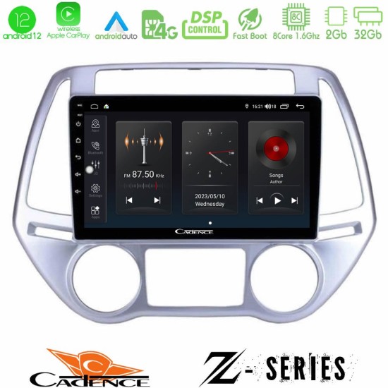 Cadence Z Series Hyundai i20 2012-2014 8core Android12 2+32GB Navigation Multimedia Tablet 9"