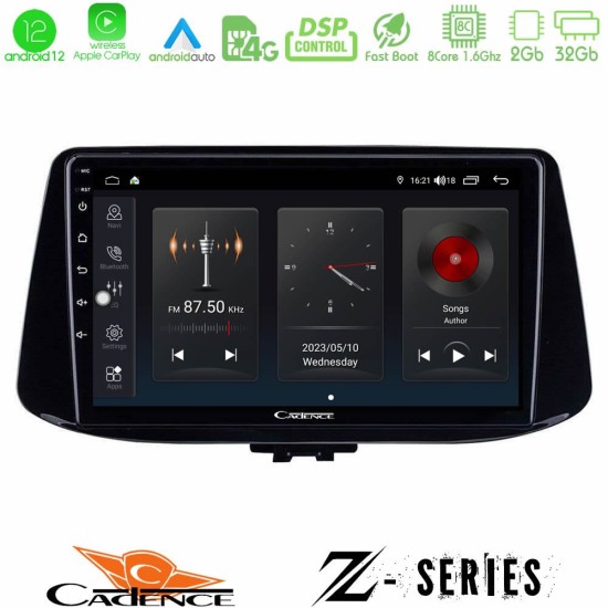 Cadence Z Series Hyundai i30 8core Android12 2+32GB Navigation Multimedia Tablet 9"