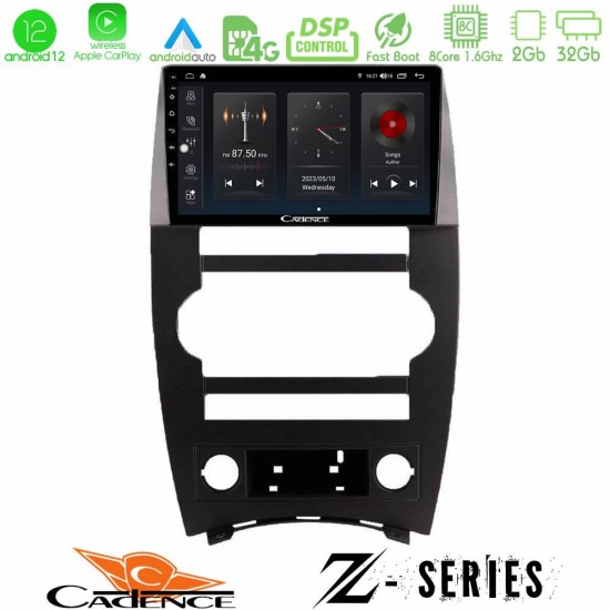 Cadence Z Series Jeep Commander 2007-2008 8core Android12 2+32GB Navigation Multimedia Tablet 9"