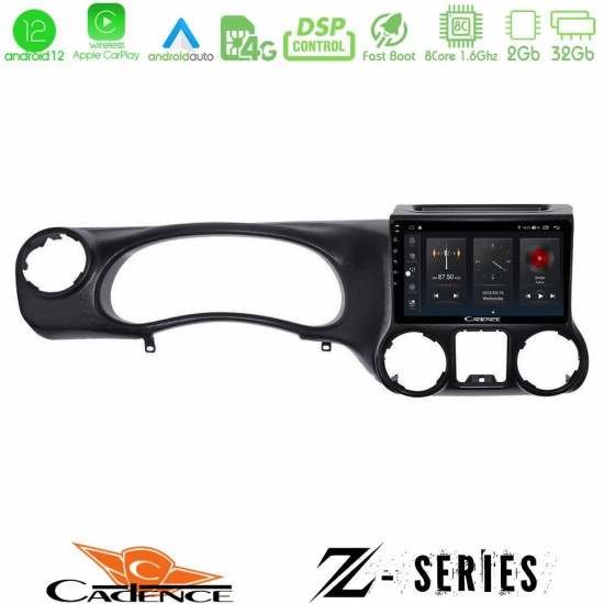 Cadence Z Series Jeep Wrangler 2011-2014 8Core Android12 2+32GB Navigation Multimedia Tablet 10"