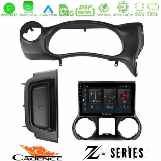 Cadence Z Series Jeep Wrangler 2014-2017 8Core Android12 2+32GB Navigation Multimedia Tablet 10"