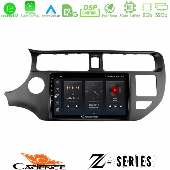 Cadence Z Series Kia Rio 2011-2015 8core Android12 2+32GB Navigation Multimedia Tablet 9"