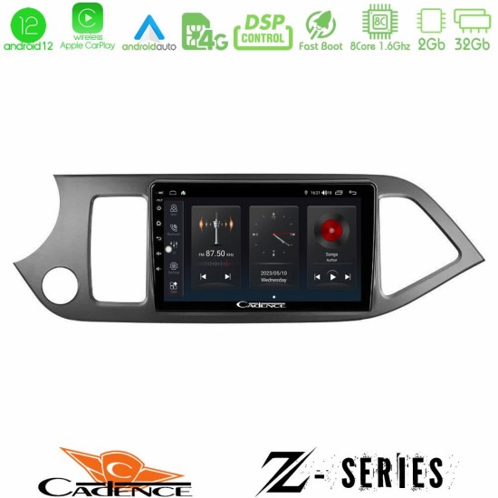 Cadence Z Series Kia Picanto 8core Android12 2+32GB Navigation Multimedia Tablet 9"