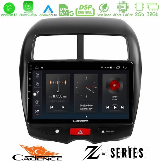 Cadence Z Series Mitsubishi ASX 8core Android12 2+32GB Navigation Multimedia Tablet 10"