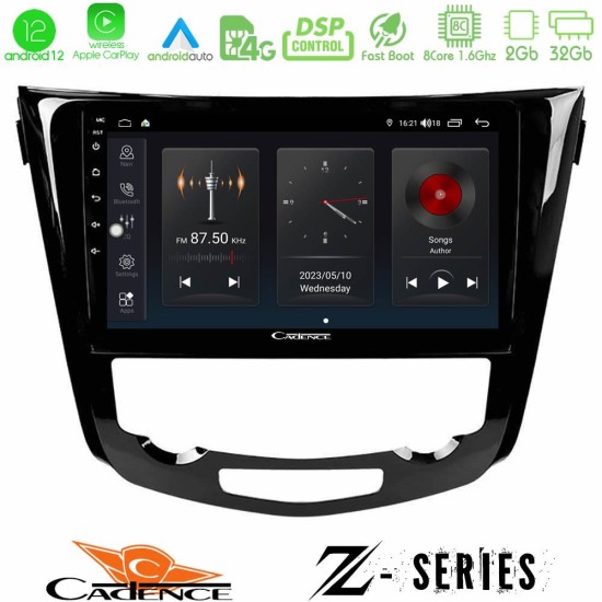 Cadence Z Series Nissan Qashqai J11 (AUTO A/C) 8core Android12 2+32GB Navigation Multimedia Tablet 10"