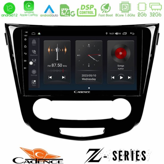 Cadence Z Series Nissan Qashqai J11 (Manual A/C) 8core Android12 2+32GB Navigation Multimedia Tablet 10"