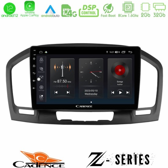 Cadence Z Series Opel Insignia 2008-2013 8core Android12 2+32GB Navigation Multimedia Tablet 9"