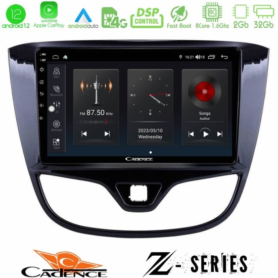 Cadence Z Series Opel Karl 2017-2019 8core Android12 2+32GB Navigation Multimedia Tablet 9"