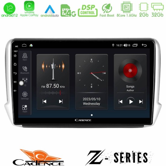 Cadence Z Series Peugeot 208/2008 8core Android12 2+32GB Navigation Multimedia Tablet 10"