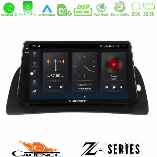 Cadence Z Series Renault Kangoo 2015-2018 8Core Android12 2+32GB Navigation Multimedia Tablet 9"
