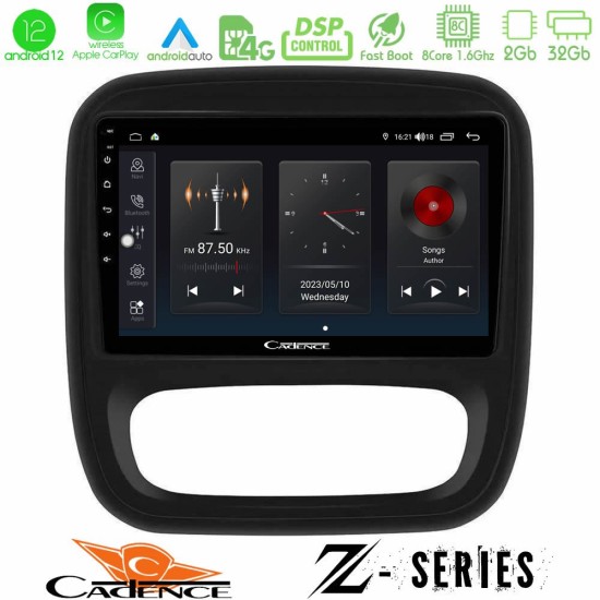 Cadence Z Series Renault/Nissan/Opel/Fiat 8core Android12 2+32GB Navigation Multimedia Tablet 9"