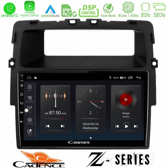 Cadence Z Series Renault/Nissan/Opel 8core Android12 2+32GB Navigation Multimedia Tablet 10"