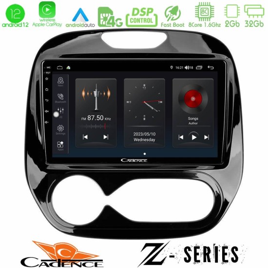Cadence Z Series Renault Captur 2013-2019 (Auto AC) 8core Android12 2+32GB Navigation Multimedia Tablet 9"