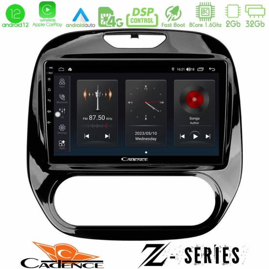 Cadence Z Series Renault Captur 2013-2019 (Manual AC) 8core Android12 2+32GB Navigation Multimedia Tablet 9"