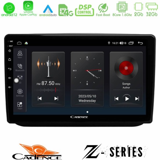 Cadence Z Series Skoda Fabia 2007-2014 8core Android12 2+32GB Navigation Multimedia Tablet 10"