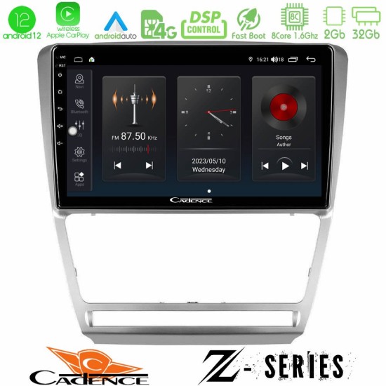 Cadence Z Series Skoda Octavia 5 8core Android12 2+32GB Navigation Multimedia Tablet 10"