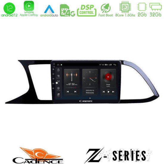 Cadence Z Series Seat Leon 2013 – 2019 8core Android12 2+32GB Navigation Multimedia Tablet 9"